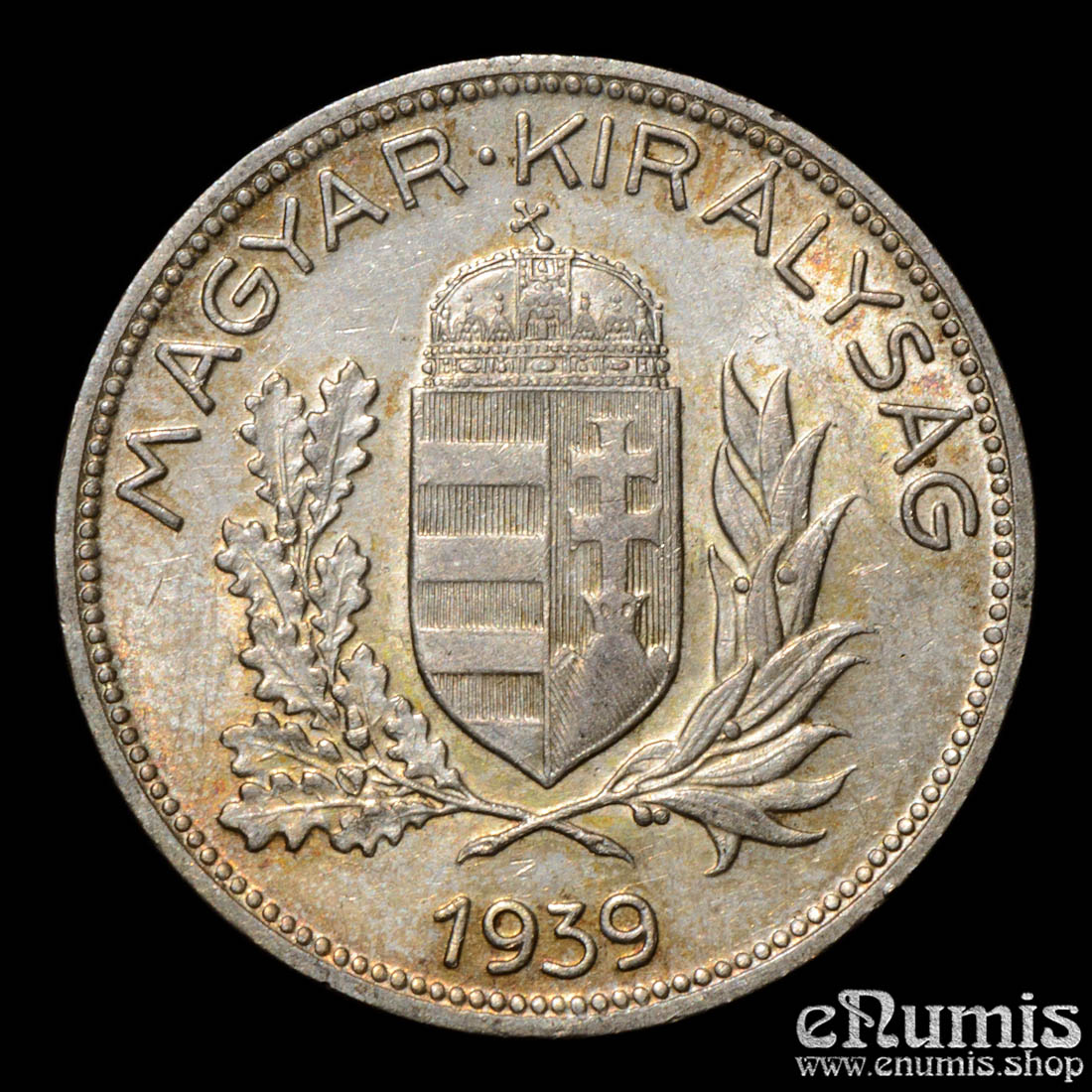 Hungary, 1 Pengo 1939, silver, UNC
