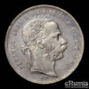 Hungary, Franz Joseph I, 1 Forint 1876, better year, aXF