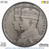 Great Britain, George V, Huge Silver Medal 1935, Matte, Top Pop, PCGS SP 66